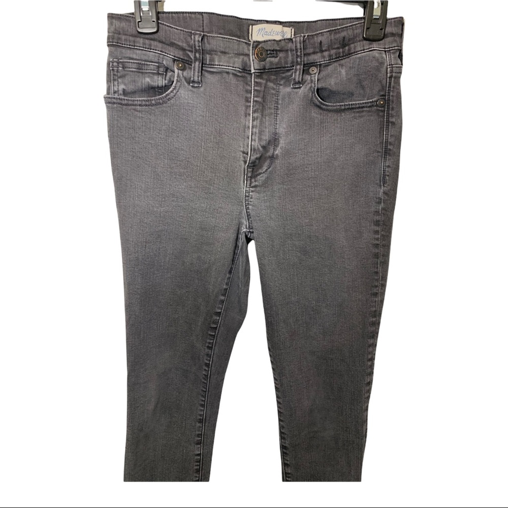 *SOLD* MADEWELL HIGH RISER SKINNY FADED BLACK JEANS ACID WASHED DENIM SIZE 28 - Picture 6 of 16